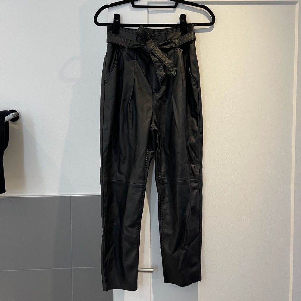Free People Leather Pants
